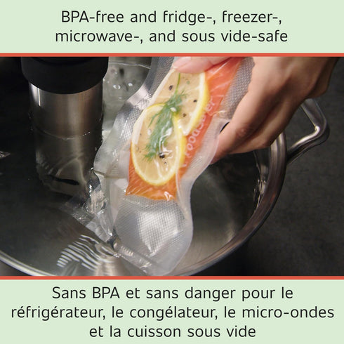 FoodSaver 11" x 16' Vacuum Seal Rolls with BPA-Free Multilayer Construction for Food Preservation, 2-Pack...