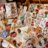 Vintage Scrapbooking Supplies Kit Vintage Stickers for Scrapbooking Journaling Aesthetic Paper Stickers Material Ephemera Pack for Junk Journal Bu...