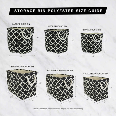 DII Polyester Container with Handles, Lattice Storage Bin, Medium, Bright Green...