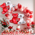 KatchOn, Huge 40x30 Inch Teddy Bear 'I Love You' Balloons - Pack of 2, Red, Romantic-Themed Balloons for Valentine's Day, Anniversary, Romantic Ni...