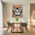 Posterizer 1 pcs- Abstract portrait of a cat with yellow eyes-Art for Animal Lovers-Abstract & Modern Art- Gift for Men Women Teens-Decor for Hom...
