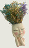 Face Planter Pots Head Planter, White, Succulent Planters, Indoor Outdoor Plants with Drainage Hole...