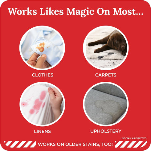 Emergency Stain Rescue Stain Remover Spray – 4oz Laundry Stain Remover for Clothes, Upholstery Fabric, Carpet - Works on Most Blood, Grass, Coffee...