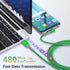 ?5-Pack? USB C Cable,10FT 3.1A Type C Charger Fast Charging Cable Durable Nylon Braided Right Angle USB C Charging Cable Compatible with Samsung S...