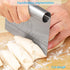 Pro Dough Pastry Scraper/Cutter/Chopper Stainless Steel Mirror Polished with Measuring Scale Multipurpose- Cake, Pizza Cutter - Pastry Bread Separ...
