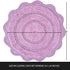 Chardin home Lavender Crochet Bathrug,100% Cotton Round bathmat with artisanally Handcrafted Crochet Border, 24 Inch Diameter, Perfect for Half Ba...