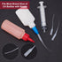 PH PandaHall Glue Tips, 100pcs Plastic Glue Micro-Tips Glue Extender White Precision Applicator for Bottle Model Boats Guitar Fret Slots Hobby Pro...