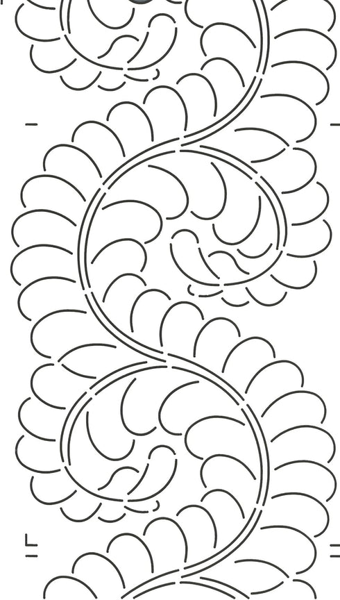 Quilting Creations Feather Border for Use with 422QC Quilt Stencil, 8"...