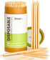 Wooden Candy Apple Sticks 5.5"x3/16" - Disposable 100 Pcs of Cocktail Picks and Toothpicks for Appetizers...