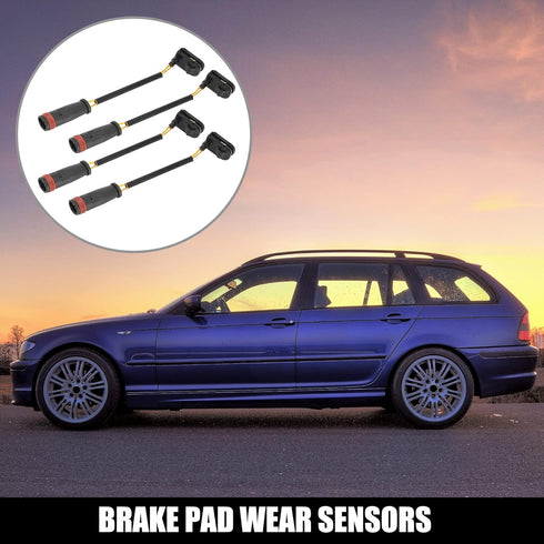 X AUTOHAUX 4pcs Car Front Rear Brake Pad Wear Sensor for Dodge Sprinter 2500 9065401417...