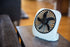 O2COOL Treva 5 Inch Battery Powered Fan Portable Desk Fan 2 Cooling Speeds with Compact Folding & Tilt Design Cubicle Accessories Small Portable (...