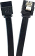 F03-03MSSB 12" Sata III 6 GB/S Straight Cable with Locking Latch - Black...