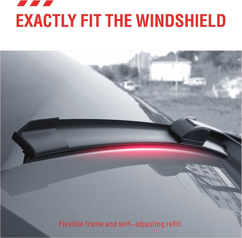 20"+20"Windshield Wiper Blades Fit for BMW 128I 2011 2010 2009 2008 /BMW 135I 2013 2012 2011 2010 2009 2008 OE Quality Wiper Blades Pinch Tab-Pack...