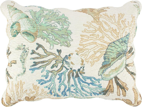 Barefoot Bungalow Atlantis Pillow Sham, King, Jade,GL-1810AKS...