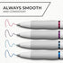 SHARPIE S-Gel Pens, Fashion Barrel Gel Pens, Pearl White Body, Medium (0.7mm) Point, Bold Jewel Color Assortment, 4 Count...