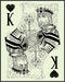 Posterizer 1 pcs-black and white king of hearts bar card print-Miscellaneous-Sports & Hobby Art-Decor for Game Room or Man Cave- unframed wall art...