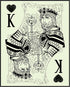 Posterizer 1 pcs-black and white king of hearts bar card print-Miscellaneous-Sports & Hobby Art-Decor for Game Room or Man Cave- unframed wall art...