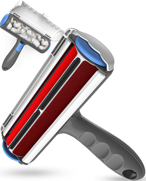 Triton Pet Hair Remover w/Fur Trapping Compartment - Easy to Use Pet Hair Removal Tool - Cat & Dog Hair Remover for Couch, Furniture, Clothes, Bed...