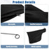 Black Dust Collection Bag for Miter Saw 255 Model with Zipper and Wired Adjustable Stand, Dust Collector Bags for Miter Saw, Tank Belt Sander, Edg...