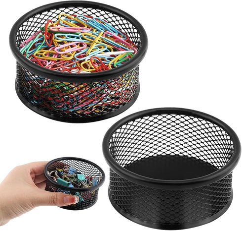 2 Pcs Paper Clip Holder Paperclip Holders for Desk Stackable Metal Paperclip Holders Paper Clip Dispenser Paper Clip Holder for Desk Office School...