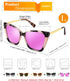 FEISEDY Trendy Polarized Women Sunglasses, Retro Womens Square Cat Eye Sun Glasses B4134...
