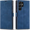 QLTYPRI for Samsung Galaxy S22 Ultra Case, Premium PU Leather Cover TPU Bumper with Card Holder Kickstand Hidden Magnetic Adsorption Shockproof Fl...