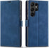 QLTYPRI for Samsung Galaxy S22 Ultra Case, Premium PU Leather Cover TPU Bumper with Card Holder Kickstand Hidden Magnetic Adsorption Shockproof Fl...