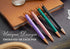 InnoBeta Monogrammed Gifts Ballpoint Pen Set of 4, Initial Letter Gifts for Housewarming, Birthday, Thanksgiving, Christmas - J...