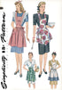 Simplicity Vintage Simplicity 1221 1940's Vintage Fashion Women's Apron Sewing Pattern Kit, Sizes S-L...