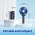 HandFan Portable Handheld Fan, Mini Personal Fan, Battery Operated Cooling Rechargeable Fan, 180° Foldable Small Hand Fan, USB Powered, for Home, ...
