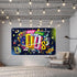 Early 2000s Theme Backdrop Hip Hop Graffiti Back to 00's Party Banner Background 71x43.3 Inch Fabric Wall Table Decorations Photo Booth Props...