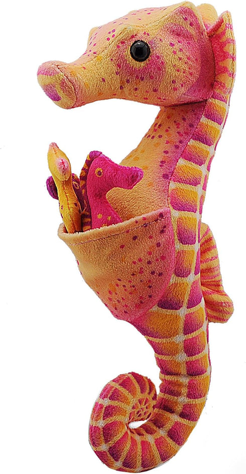 Wild Republic Seahorse Plush, Stuffed Animal, Plush Toy, Gifts for Kids, w/ babies 11.5 inches, Multicolor, 12"...