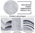 BENECREAT 19.7ftx5.5" Felt Fabric Craft Silver Nonwoven Felt Roll Padding Felt Fabric for Cushion, DIY Craft, Patchwork Sewing, 3mm Thick...