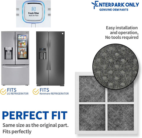 469918 Premium Quality Cost Effective Version for Replacement of Fresh Refrigerators Air Filter, 1 Filter (Box), Compatible with LT120F ADQ73214404