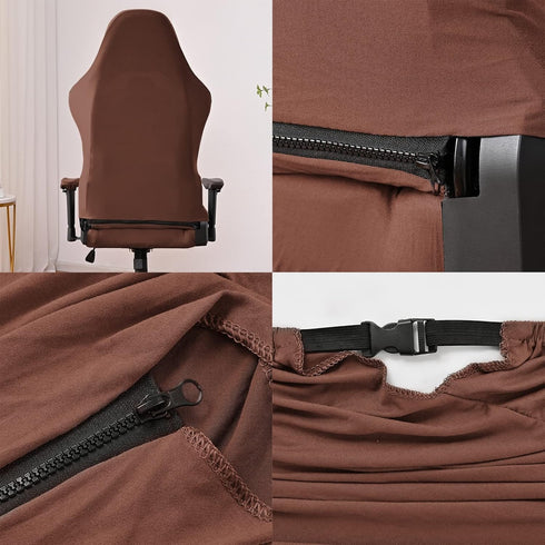 Gaming Chair Covers Slipcovers with Armrest Covers,Stretch Game Computer Office Desk Chair Cover Protector,Soft Polyester Fabric,Rotating Armchair...