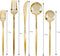 Novelty Modern Flatware, Cutlery, Disposable Plastic Dinner forks Luxury Gold 32 Count...