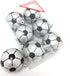 PEPPERLONELY Soccer Shatterproof Sports Ball Ornaments/Decorations, Set of 6PC, 65mm (2-1/2 Inch)...