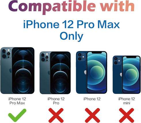 CloudValley for iPhone 12 Pro Max Camera Lens Protector, Premium Tempered Glass Film Aluminum Alloy Camera Ring Cover Protection Fit for iPhone 6....