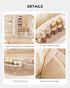 Makeup Bag for Women Large Travel Makeup Bag Organizer Portable Toiletry Bag Cute Makeup Bags Waterproof Leather Cosmetic Bag Makeup Case with Rem...
