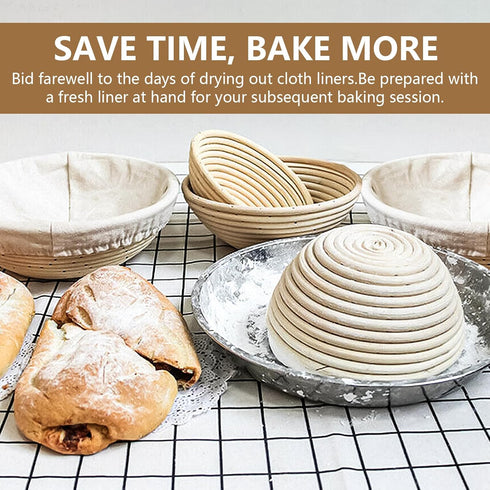 2 PCS Bread Proofing Cover, 10inch Bread & Sourdough Covers for Rising, Tea Towels for Baking Sourdough Bowl Cover, Bread Making Cloth, Bread Bowl...