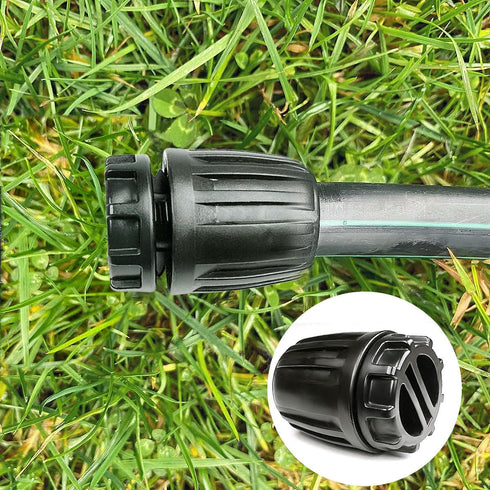 1/2 Inch Drip Irrigation Fittings End Caps, 10 Pack End Plugs for (1/2" ID x 0.6-0.63" OD)16mm DripTubing Connectors, Barbed Locked End Cap Connec...