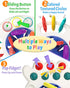 Baby Sensory Montessori Toy, Pull String Teething Toy, Birthday Gift Travel Toy for Boy Girl Infant Toddlers...
