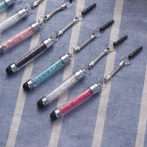 NOLITOY 5pcs Crystal Screen Stylus, Mini Touch Pen Universal Capacitive Pen Touchscreen Stylus for Phone Tablets Drawing Writing...