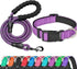 Reflective Dog Collar Padded with Soft Neoprene Breathable Adjustable Nylon Dog Collars for Small Medium Large Dogs (X-Small (Pack of 1), Purple C...