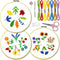 Bradove 3 Sets Leaves and Flowers Embroidery Practice Kit, Embroidery Kit for Beginners Adults, Learn to Embroider Kit Adult Beginner, Embroidery ...