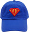Father's Day Super Dad Hat 100% Cotton Cap 3D Embroidery Blue...