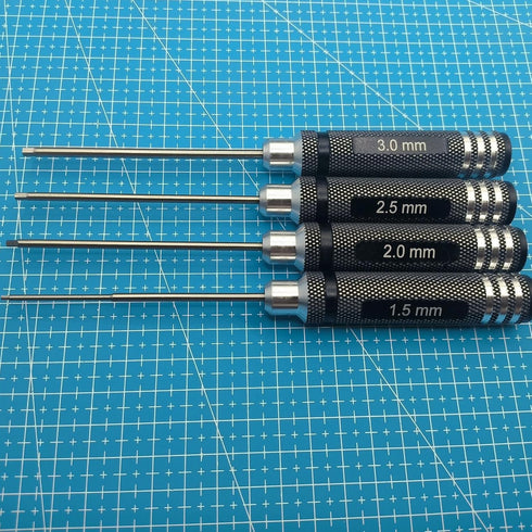 4pcs Hex Screw Driver Set 1.5-3.0mm Allen Wrench Keys Screwdriver Kit RC Repair Tools Kit for Traxxas Arrma HSP HPI AXIAL Tamiya LOSI Redcat Wltoy...