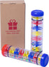 2 Pack Rain Sticks for kids Instruments for Toddlers 1-3, 8 Inch Rain Stick wobble toys for babies Rainstick Rainmaker Sensory Toys for Autistic C...