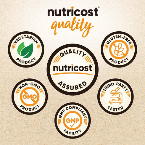 Nutricost Lion's Mane Mushroom Capsules 1650mg, 30 Servings - CCOF Certified Made with Organic, Vegetarian, Gluten Free, 550mg Per Capsule, 90 Cap...