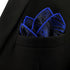 S&W SHLAX&WING Ties for Men Blue Navy Paisley Matching Pocket Square Only...